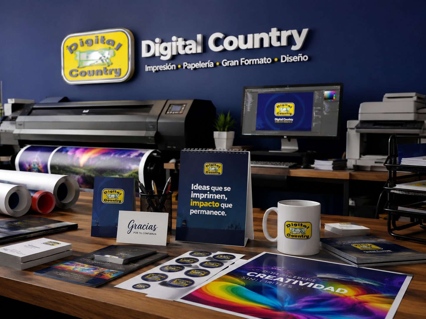 Digital Country — Impresión y papelería